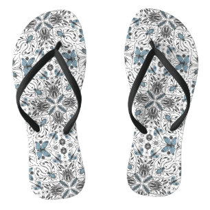 Bug, schwarz und blau flip flops