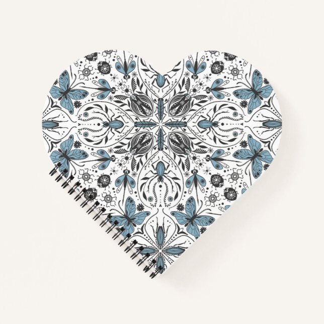 Bug, schwarz und blau notizbuch (Vorderseite)