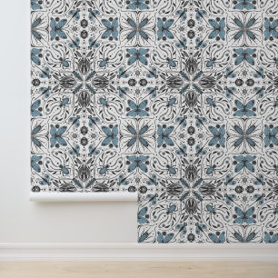 Bug, schwarz und blau tapete