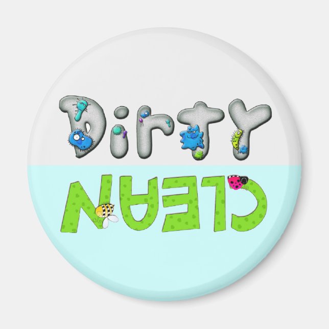 Bug und Germ Clean Geschirrspüler Magnet (Vorne)