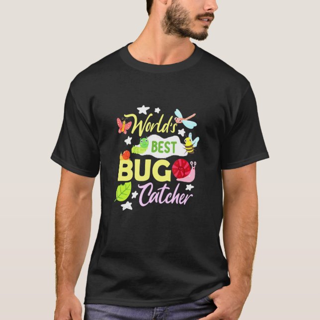 Bug Worlds Bester Bug Catcher Insekt Entomologe T-Shirt (Vorderseite)
