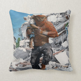 Bugbär Hero rettet Kinderfantasy-Kissen Kissen