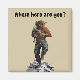 Bugbear Herd Child Rescue Fantasy Button Magnet