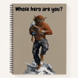 Bugbear Hero Child Rescue Fantasy Art Notebook Notizbuch