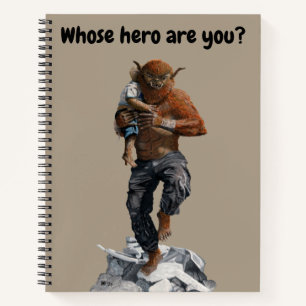 Bugbear Hero Child Rescue Fantasy Art Notebook Notizbuch