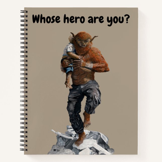 Bugbear Hero Child Rescue Fantasy Art Notebook Notizbuch (Vorderseite)