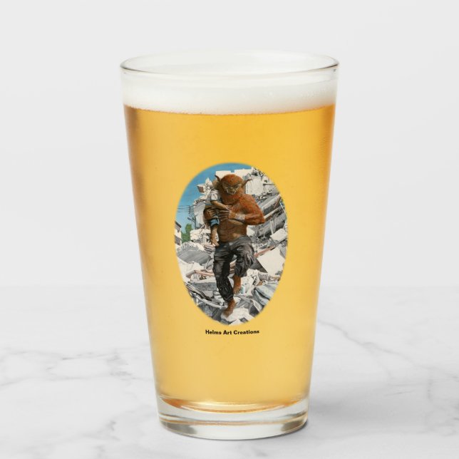 Bugbear Hero Child Rescue Fantasy Drink Glass Glas (Vorne (Gefüllt))