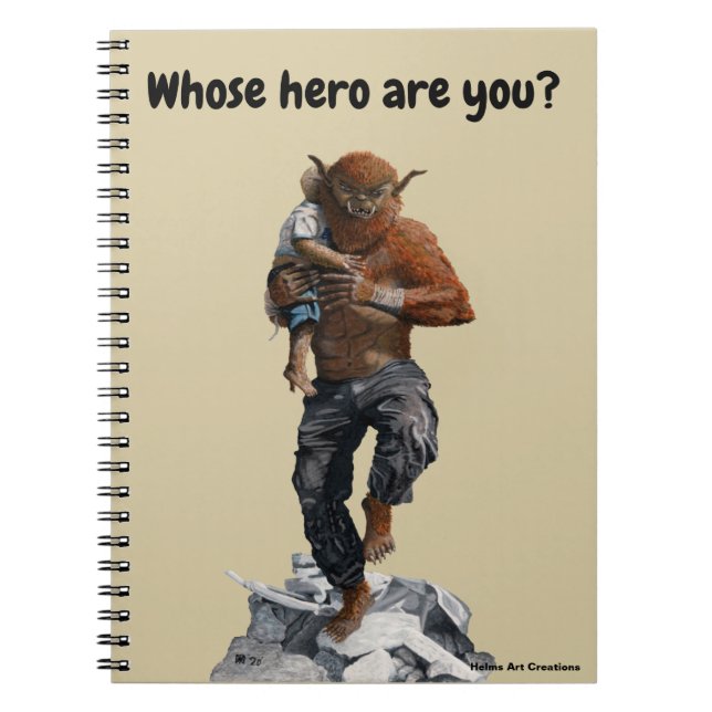 Bugbear Hero Child Rescue Fantasy Spiral Notebook Notizblock (Vorderseite)