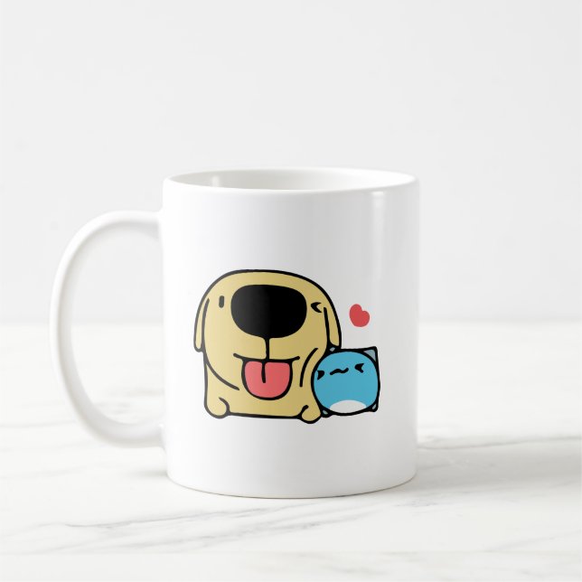 BugCat Capoo cat and DogDog, Kaffeetasse (Links)
