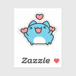 BugCat Capoo cat, Kawaii Comic Cat Liebe Aufkleber