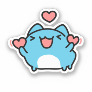 BugCat Capoo cat, Kawaii Comic Cat Liebe Aufkleber