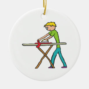 Bügelei Keramik Ornament