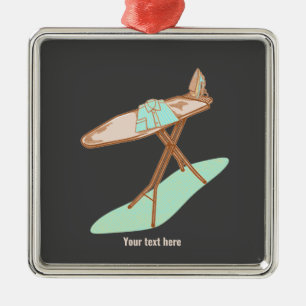 Bügeleisen und -brett, Hausarbeit Ornament Aus Metall