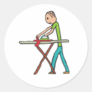 Bügeln Runder Aufkleber