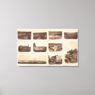 Bügeln Sie clads, Motor-Held, Rebellenlinien, Leinwanddruck