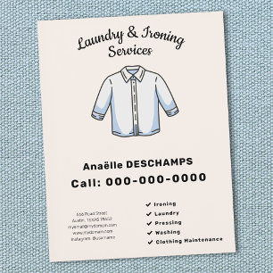 Bügeln & Wäschedienstleistungen Flyer
