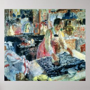 Bügelnde Frau, 1912 Poster