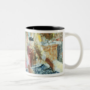 Bügelnde Frau, 1912 Zweifarbige Tasse