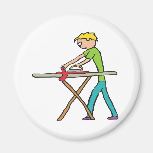 Bügelwäsche Magnet (Vorne)