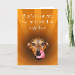 Buggerkrebs, Lippenlecken bei Hunden, gesund werde Karte