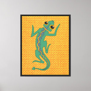 Buggi Green Lizard Artistic Clipart-27847 Leinwanddruck