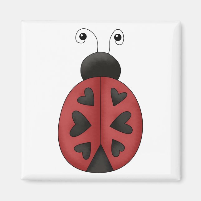 Buggin' You ・ Ladybug Hearts Magnet (Vorne)