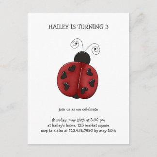 Buggin' You Wieder ・ Ladybug Einladung