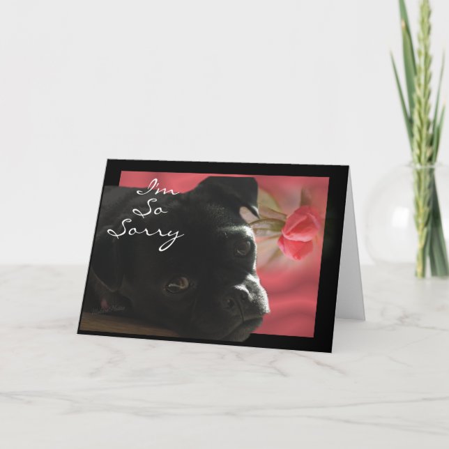Buggs Dog Belated — Anlass anpassen Karte (Vorderseite)