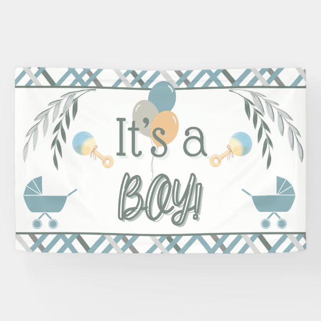Buggy Baby Duschbanner Banner (Horizontal)