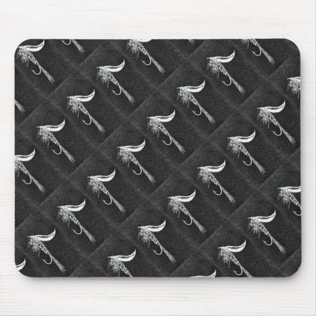 "Buggy Fly Tiled" Trout Fly Mousepad (Vorne)