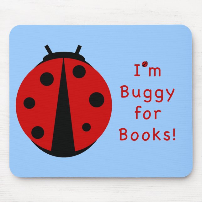 Buggy für Bücher Mousepad (Vorne)