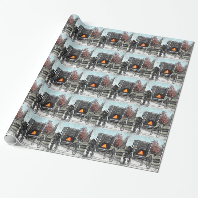 Buggy Herbst Geschenkpapier (Ungerollt)