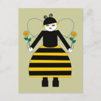 Buggy Martzkins Honey Bee Postcard