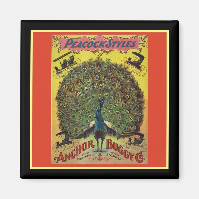 Buggy Rot-Gelb Magnet (Vorne)