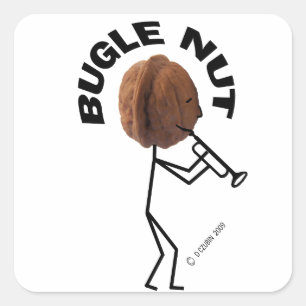 Bugle Nut Quadratischer Aufkleber