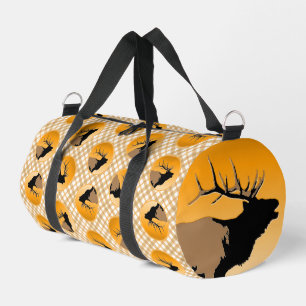 Bugling Bull Elch bei Sunset Original Wildlife Art Duffle Bag