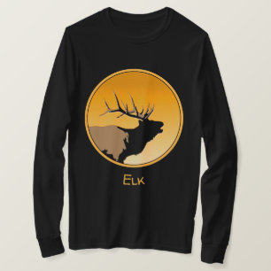 Bugling Bull Elch bei Sunset Original Wildlife Art T-Shirt