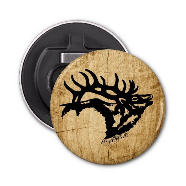 Bugling Bull Elk Bottle Opener Flaschenöffner (Vorderseite)