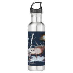 Bugling Bull Elk Stainless Steel Water Flasche Edelstahlflasche