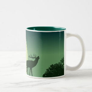 Bugling Elch-Tasse Zweifarbige Tasse