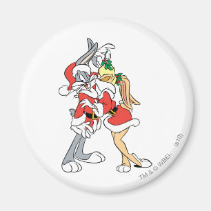 BUGS BUNNY™ and Lola Mistletoe Kiss Magnet
