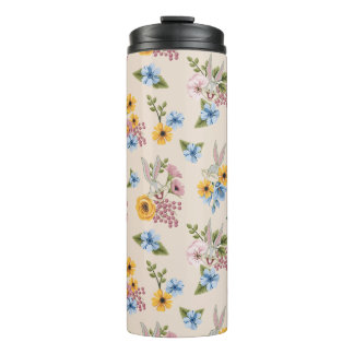 BUGS BUNNY™ Blumenstickerei-Muster Thermosbecher