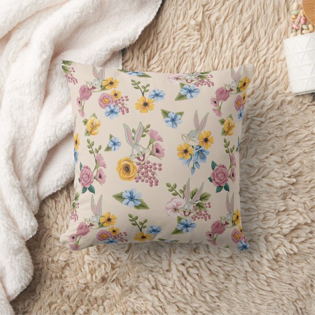 BUGS BUNNY™ Blumenstickmuster Kissen (Decke)