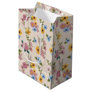 BUGS BUNNY™ Blumenstickmuster Mittlere Geschenktüte
