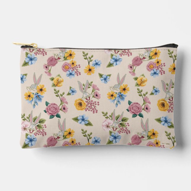 BUGS BUNNY™ Blumenstickmuster Zubehörtasche (Vorderseite)