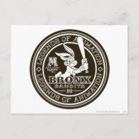 BUGS BUNNY™ Bronx Bomber's Round Logo B/W