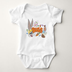 BUGS BUNNY BUILDERS™  BUGS BUNNY™ Sketch Art Baby Strampler