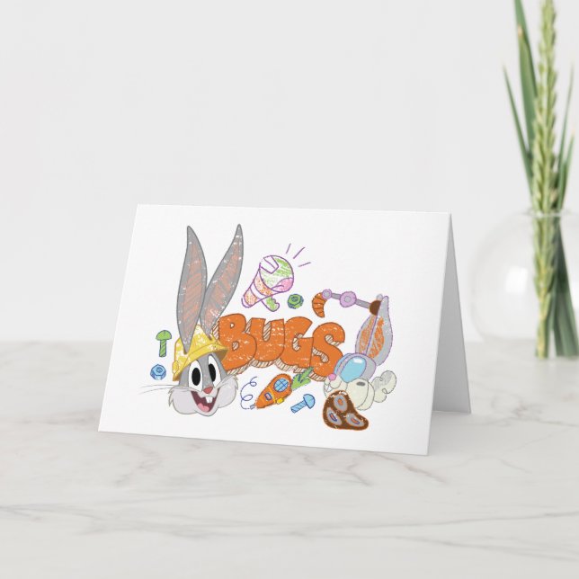 BUGS BUNNY BUILDERS™| BUGS BUNNY™ Sketch Art Karte (Vorderseite)