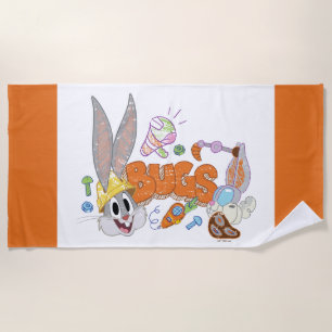 BUGS BUNNY BUILDERS™  BUGS BUNNY™ Sketch Art Strandtuch