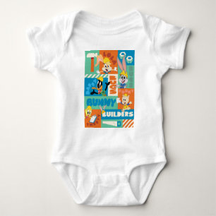 BUGS BUNNY BUILDERS™  Character Grid Pattern Baby Strampler